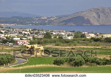 "The Cretan village of Kavros on the coast, Kavros, Crete, Greece, Europe" View Large Photo Image Stock Photograph - "The Cretan village of Kavros on the coast, Kavros, Crete, Greece, Europe". Fotosearch