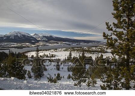 Stock Photograph - "The Dillon Reservoir, White River National Forest, Dillon, Colorado, United States, North America". Fotosearch
