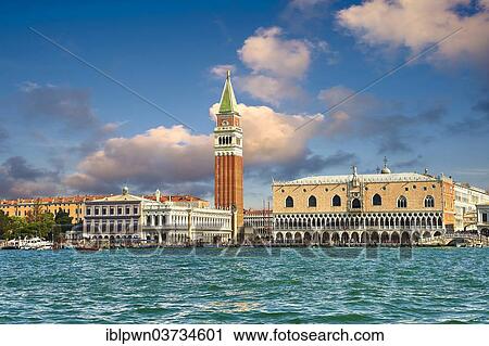 "The Doge's Palace and St Mark's Campanile seen from the Saint Mark's Basin, Venice, Veneto, Italy, Europe" View Large Photo Image Stock Image - "The Doge's Palace and St Mark's Campanile seen from the Saint Mark's Basin, Venice, Veneto, Italy, Europe". Fotosearch