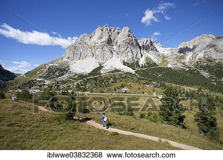"The Dolomites and the Tofane mountain group, Lagazuoi mountain in the middle, Falzarego Pass, Veneto region, province of Belluno, Italy, Europe" View Large Photo Image Stock Photo - "The Dolomites and the Tofane mountain group, Lagazuoi mountain in the middle, Falzarego Pass, Veneto region, province of Belluno, Italy, Europe". Fotosearch
