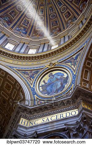 "The dome interior of St Peter's by Michelangelo, The Vatican, Rome, Lazio Italy" View Large Photo Image Stock Image - "The dome interior of St Peter's by Michelangelo, The Vatican, Rome, Lazio Italy". Fotosearch