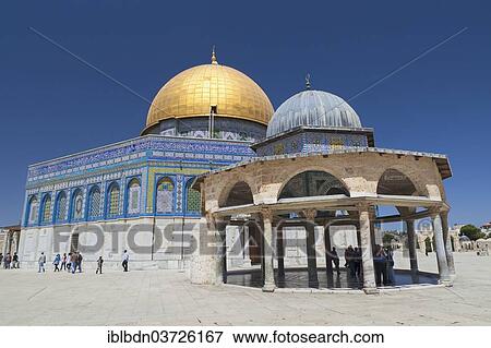 "The Dome of the Rock and the Dome of the Chain on the Temple Mount, Old City, Jerusalem, Jerusalem District, Israel, Asia" View Large Photo Image Stock Photo - "The Dome of the Rock and the Dome of the Chain on the Temple Mount, Old City, Jerusalem, Jerusalem District, Israel, Asia". Fotosearch