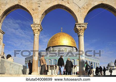 Stock Photo - "The Dome of the Rock, one of the main sanctuaries of Islam, Temple Mount, Old City, Jerusalem, Israel, Asia". Fotosearch