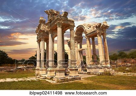"The double Tetrapylon Gate, Aphrodisias, Turkey, Asia" View Large Photo Image Stock Photo - "The double Tetrapylon Gate, Aphrodisias, Turkey, Asia". Fotosearch