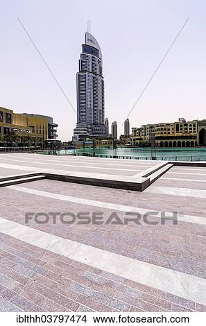 "The Dubai Mall with the The Address Downtown Dubai skyscraper, Dubai, United Arab Emirates, Asia" View Large Photo Image Picture - "The Dubai Mall with the The Address Downtown Dubai skyscraper, Dubai, United Arab Emirates, Asia". Fotosearch