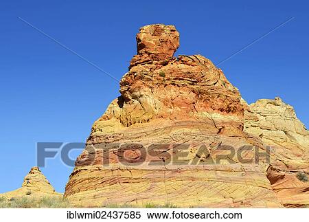 "The Duck"""", Brain Rocks of the Coyote Buttes South CBS, Cottonwood Teepees, eroded Navajo sandstone rocks with Liesegang bands or Liesegang rings, Pareah Paria Plateau, Vermilion Cliffs National Monument, Arizona, Utah, Southwest, USA" View Large Photo Image Stock Photography - "The Duck"""", Brain Rocks of the Coyote Buttes South CBS, Cottonwood Teepees, eroded Navajo sandstone rocks with Liesegang bands or Liesegang rings, Pareah Paria Plateau, Vermilion Cliffs National Monument, Arizona, Utah, Southwest, USA". Fotosearch