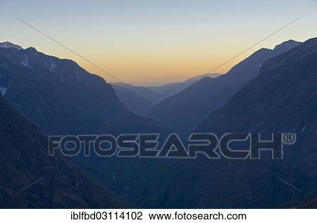 "The Dudh Koshi River Valley leading out from Namche Bazar (3. 440 m), the base for trekking and mountaineering in Solo Khumbu region, near Namche Bazar, Solukhumbu District, Sagarmatha Zone, Nepal, Asia" View Large Photo Image Stock Image - "The Dudh Koshi River Valley leading out from Namche Bazar (3. 440 m), the base for trekking and mountaineering in Solo Khumbu region, near Namche Bazar, Solukhumbu District, Sagarmatha Zone, Nepal, Asia". Fotosearch