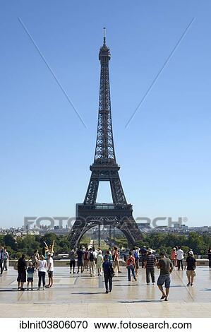 "The Eiffel Tower from the Place du Trocadero, Paris, Ile-de-France, France, Europe" View Large Photo Image Stock Image - "The Eiffel Tower from the Place du Trocadero, Paris, Ile-de-France, France, Europe". Fotosearch