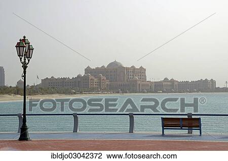 "The Emirates Palace Hotel and its beach, seen from the Corniche, Qaryat at Tur? th, Abu Dhabi, United Arab Emirates, Asia" View Large Photo Image Stock Image - "The Emirates Palace Hotel and its beach, seen from the Corniche, Qaryat at Tur? th, Abu Dhabi, United Arab Emirates, Asia". Fotosearch