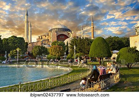 "The exterior of the 6th century Byzantine, Eastern Roman Hagia Sophia, Ayasofya, built by Emperor Justinian, Istanbul, Turkey, Asia" View Large Photo Image Stock Photo - "The exterior of the 6th century Byzantine, Eastern Roman Hagia Sophia, Ayasofya, built by Emperor Justinian, Istanbul, Turkey, Asia". Fotosearch