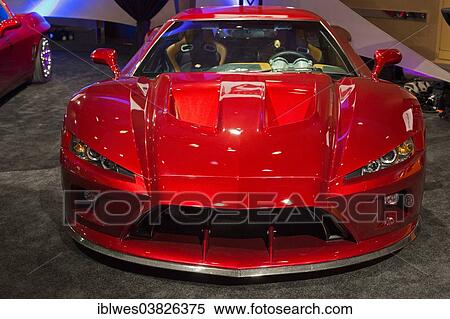 Stock Photography - "The Falcon F7, luxury car, North American International Auto Show, Detroit, Michigan, USA". Fotosearch