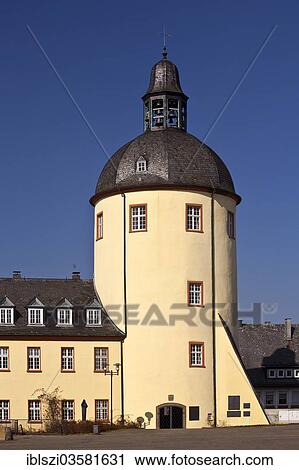 "The """"Fat Tower"""", Dicker Turm, of Unteres Schloss Castle, Siegen, North Rhine-Westphalia, Germany, Europe" View Large Photo Image Stock Image - "The """"Fat Tower"""", Dicker Turm, of Unteres Schloss Castle, Siegen, North Rhine-Westphalia, Germany, Europe". Fotosearch