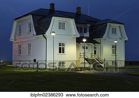 "The former French consulate, Hofoi, at night, Reykjavik, Iceland, Europe" View Large Photo Image Stock Image - "The former French consulate, Hofoi, at night, Reykjavik, Iceland, Europe". Fotosearch