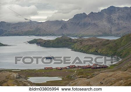 "The former Stromness whaling station, abandoned in 1965, King Edward Bay on the north-east coast of the now uninhabited island, South Georgia and the South Sandwich Islands, Antarctica" View Large Photo Image Picture - "The former Stromness whaling station, abandoned in 1965, King Edward Bay on the north-east coast of the now uninhabited island, South Georgia and the South Sandwich Islands, Antarctica". Fotosearch