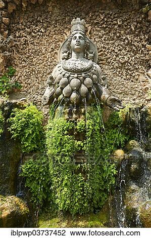 "The fountain of Aphrodite of Ephesus, Villa d'Este gardens, UNESCO World Heritage Site, Tivoli, Lazio, Italy, Europe" View Large Photo Image Stock Image - "The fountain of Aphrodite of Ephesus, Villa d'Este gardens, UNESCO World Heritage Site, Tivoli, Lazio, Italy, Europe". Fotosearch