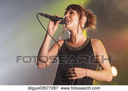 "The French singer-songwriter, Isabelle Geffroy also known as ZAZ, live at the Blue Balls Festival, Luzerner Saal hall in the KKL venue, Luzern, Canton of Lucerne, Switzerland, Europe" View Large Photo Image Stock Photo - "The French singer-songwriter, Isabelle Geffroy also known as ZAZ, live at the Blue Balls Festival, Luzerner Saal hall in the KKL venue, Luzern, Canton of Lucerne, Switzerland, Europe". Fotosearch