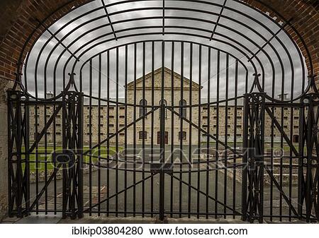 Stock Image - "The gate to Fremantle Prison, The Terrace, UNESCO World Heritage, Fremantle, Western Australia, Australia, Oceania". Fotosearch