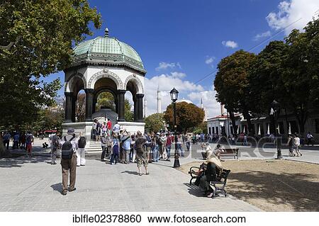 "The German Fountain commemorating the German Emperor Wilhelm II's visit, Istanbul, Turkey, Europe, Asia" View Large Photo Image Stock Image - "The German Fountain commemorating the German Emperor Wilhelm II's visit, Istanbul, Turkey, Europe, Asia". Fotosearch
