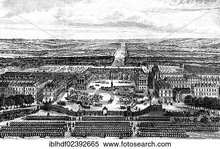 "The German headquarters in the French Palace of Versailles, Paris, 1871, historical scene from the Franco-Prussian War or Franco-German War, 1870-1871, between the French Empire and the Kingdom of Prussia" View Large Photo Image Stock Photography - "The German headquarters in the French Palace of Versailles, Paris, 1871, historical scene from the Franco-Prussian War or Franco-German War, 1870-1871, between the French Empire and the Kingdom of Prussia". Fotosearch