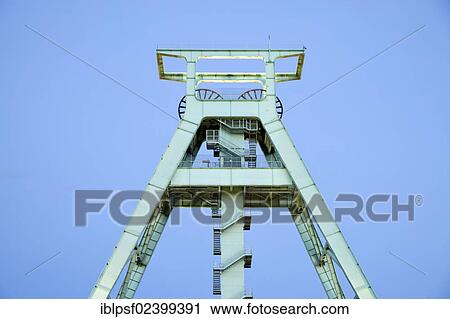 "The German Mining Museum, """"Deutsches Bergbau-Museum"""" with headframe, Bochum, North Rhine-Westphalia, Germany, Europe" View Large Photo Image Stock Image - "The German Mining Museum, """"Deutsches Bergbau-Museum"""" with headframe, Bochum, North Rhine-Westphalia, Germany, Europe". Fotosearch