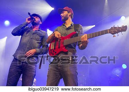 Stock Photo - "The German reggae musician Gentleman with band, live at the Blue Balls Festival, Lucerne, Switzerland, Europe". Fotosearch