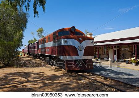 "The Ghan in the Old Ghan Heritage Railway and Museum, Alice Springs, Northern Territory, Australia, Oceania" View Large Photo Image Stock Image - "The Ghan in the Old Ghan Heritage Railway and Museum, Alice Springs, Northern Territory, Australia, Oceania". Fotosearch