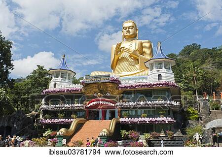 "The Golden Temple with a Buddha statue, Dambulla, Sri Lanka, Asia" View Large Photo Image Picture - "The Golden Temple with a Buddha statue, Dambulla, Sri Lanka, Asia". Fotosearch