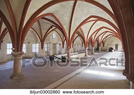 "The Gothic cross-ribbed vault in the dormitory of Eberbach Abbey, Kloster Eberbach, Eltville, Hesse, Germany, Europe" View Large Photo Image Stock Image - "The Gothic cross-ribbed vault in the dormitory of Eberbach Abbey, Kloster Eberbach, Eltville, Hesse, Germany, Europe". Fotosearch