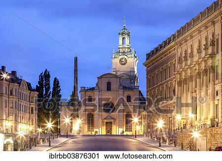 "The Great Church or Church of St. Nicholas, Storkyrkan, right Stockholm Palace or the Royal Palace, kungliga slottet, historic centre, Gamla Stan, Stockholm, Stockholm County, Sweden, Europe" View Large Photo Image Stock Image - "The Great Church or Church of St. Nicholas, Storkyrkan, right Stockholm Palace or the Royal Palace, kungliga slottet, historic centre, Gamla Stan, Stockholm, Stockholm County, Sweden, Europe". Fotosearch