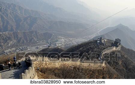 Stock Image - "The Great Wall of China, Juyongguan, Beijing, China, Asia". Fotosearch