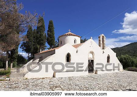 "The Greek Orthodox Panagia Kera Church near Kritsa, Lasithi Region, Crete, Greece, Europe" View Large Photo Image Stock Photo - "The Greek Orthodox Panagia Kera Church near Kritsa, Lasithi Region, Crete, Greece, Europe". Fotosearch