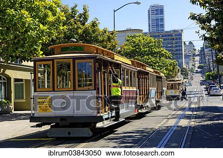 "The historic cable car on Hyde Street, San Francisco, California, USA" View Large Photo Image Stock Image - "The historic cable car on Hyde Street, San Francisco, California, USA". Fotosearch