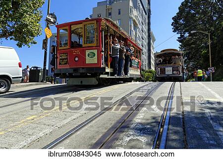 "The historic cable car on Hyde Street, San Francisco, California, USA" View Large Photo Image Stock Photography - "The historic cable car on Hyde Street, San Francisco, California, USA". Fotosearch