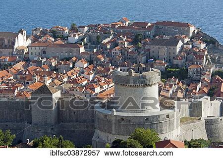 "The historic centre and Fort Minceta, Dubrovnik, Dalmatia, Croatia, Europe" View Large Photo Image Stock Photo - "The historic centre and Fort Minceta, Dubrovnik, Dalmatia, Croatia, Europe". Fotosearch