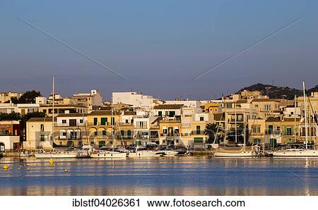 "The historic centre of Portocolom, Majorca, Balearic Islands, Spain, Europe" View Large Photo Image Stock Image - "The historic centre of Portocolom, Majorca, Balearic Islands, Spain, Europe". Fotosearch