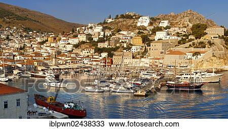 "The historic port of Hydra, Saronic Islands, Greece, Europe" View Large Photo Image Stock Image - "The historic port of Hydra, Saronic Islands, Greece, Europe". Fotosearch