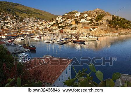 "The historic port of Hydra, Saronic Islands, Greece, Europe" View Large Photo Image Stock Photography - "The historic port of Hydra, Saronic Islands, Greece, Europe". Fotosearch