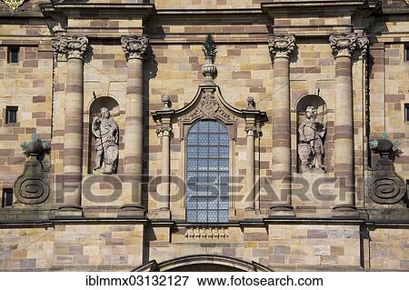 "The holy martyrs Simplicius and Faustinus on St. Salvator Cathedral of Fulda, Fulda Cathedral, Fulda, Fulda, Hesse, Germany, Europe" View Large Photo Image Stock Photo - "The holy martyrs Simplicius and Faustinus on St. Salvator Cathedral of Fulda, Fulda Cathedral, Fulda, Fulda, Hesse, Germany, Europe". Fotosearch