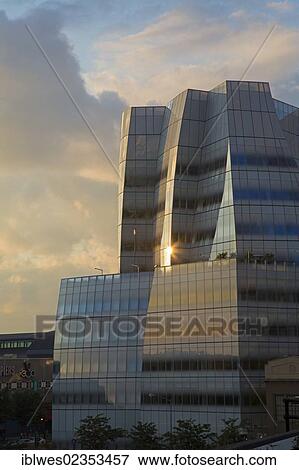 Stock Photo - "The IAC Building on Manhattan's west side, designed by Frank Gehry, New York, New York, USA". Fotosearch