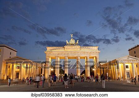 "The illuminated Brandenburg Gate on Pariser Platz, Berlin, Germany, Europe" View Large Photo Image Stock Image - "The illuminated Brandenburg Gate on Pariser Platz, Berlin, Germany, Europe". Fotosearch