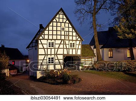 "The illuminated Spieker, storehouse, next to Apostelkirche church, at dusk, Herscheid, Sauerland, North Rhine-Westphalia, Germany, Europe" View Large Photo Image Stock Image - "The illuminated Spieker, storehouse, next to Apostelkirche church, at dusk, Herscheid, Sauerland, North Rhine-Westphalia, Germany, Europe". Fotosearch