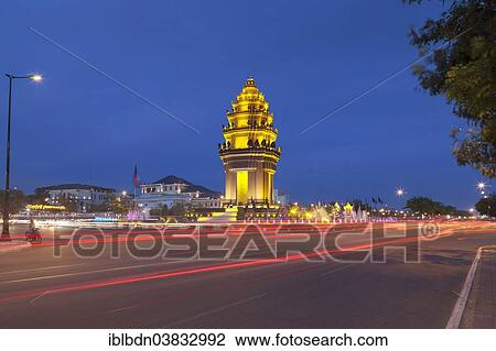 "The Independence Monument, Phnom Penh, Cambodia, Asia" View Large Photo Image Stock Image - "The Independence Monument, Phnom Penh, Cambodia, Asia". Fotosearch