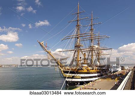 "The Italian sailing vessel Amerigo Vespucci, port of Odessa, Odessa, Odessa Oblast, Ukraine, Europe" View Large Photo Image Picture - "The Italian sailing vessel Amerigo Vespucci, port of Odessa, Odessa, Odessa Oblast, Ukraine, Europe". Fotosearch