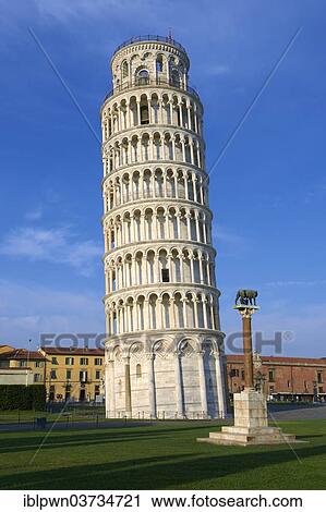Stock Image - "The Leaning Tower of Pisa, Pisa, Province of Pisa, Tuscany, Italy, Europe". Fotosearch
