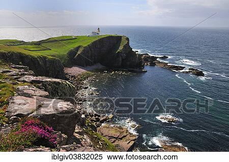 Stock Photography - "The lighthouse at Stoer Head, Sutherland, Highlands, Scotland, United Kingdom, Europe". Fotosearch