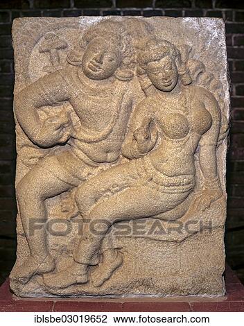 Stock Image - "The Lovers, stone relief, Isurumuniya Rock Temple, Anuradhapura, Anuradhapura, Nordliche Zentralprovinz, Sri Lanka, Asia". Fotosearch