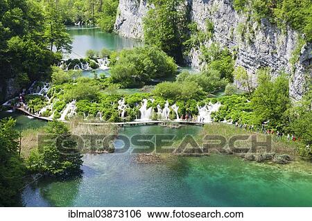 "The lower lakes, Gavanovac Lake and Milanovac Lake, Plitvice Lakes National Park, UNESCO World Heritage Site, Croatia, Europe" View Large Photo Image Stock Photograph - "The lower lakes, Gavanovac Lake and Milanovac Lake, Plitvice Lakes National Park, UNESCO World Heritage Site, Croatia, Europe". Fotosearch