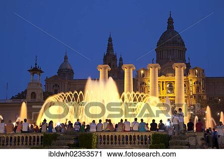 "The Magic Fountain of Montjuic, Font Magica, Museu Nacional d'Art de Catalunya, National Art Museum of Catalonia, Barcelona, Catalonia, Spain, Europe, PublicGround, Europe" View Large Photo Image Stock Image - "The Magic Fountain of Montjuic, Font Magica, Museu Nacional d'Art de Catalunya, National Art Museum of Catalonia, Barcelona, Catalonia, Spain, Europe, PublicGround, Europe". Fotosearch