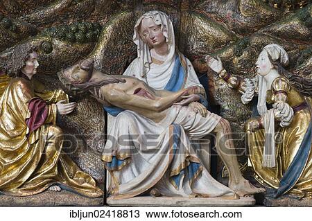 The Marburg Pieta, Gothic St Mary's altar made of limestone, 1385, Gothic Elisabethkirche church, Marburg, Hesse, Germany, Europe View Large Photo Image Stock Image - The Marburg Pieta, Gothic St Mary's altar made of limestone, 1385, Gothic Elisabethkirche church, Marburg, Hesse, Germany, Europe. Fotosearch