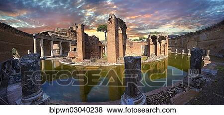 "The Maritime Theatre, Teatro Marittimo, Hadrian? ÇÖs Villa, Villa Adriana, UNESCO World Heritage Site, Tivoli, Lazio, Italy, Europe" View Large Photo Image Stock Photo - "The Maritime Theatre, Teatro Marittimo, Hadrian? ÇÖs Villa, Villa Adriana, UNESCO World Heritage Site, Tivoli, Lazio, Italy, Europe". Fotosearch